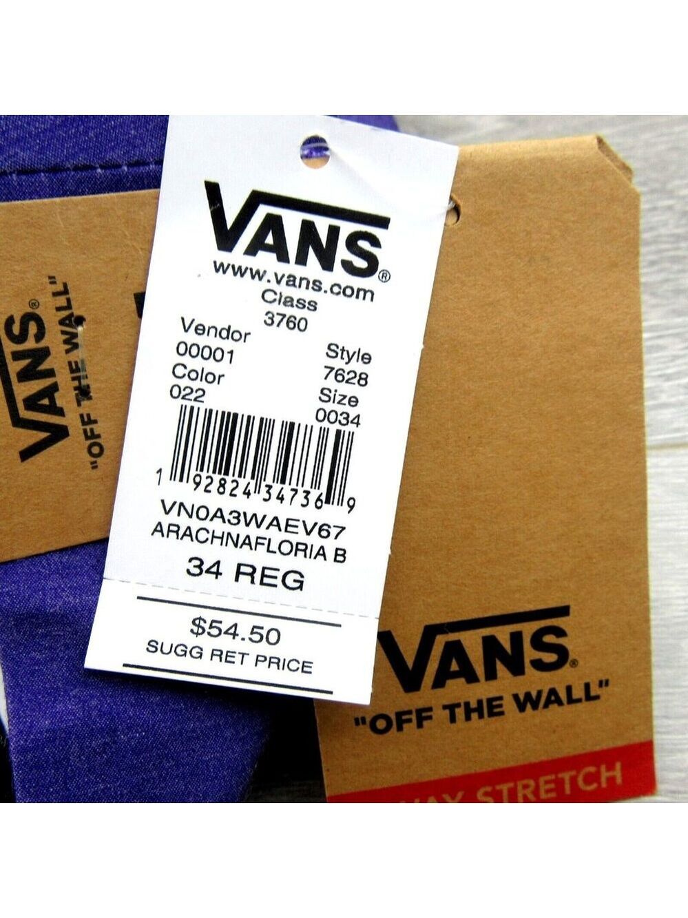Vans Era Arachnafloria Boardshort Swim Trunks Men's Size 34 NEW - Picture 12 of 14